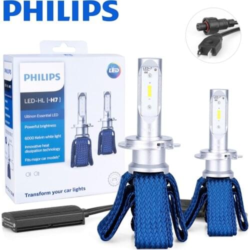 Philips H7 LED H4 H11 H16(JP) HB3 HB4 9005 9012 HIR2 Car Headlight Bulbs 6000K Fog Lights nebbia diode lamps for cars auto 12V