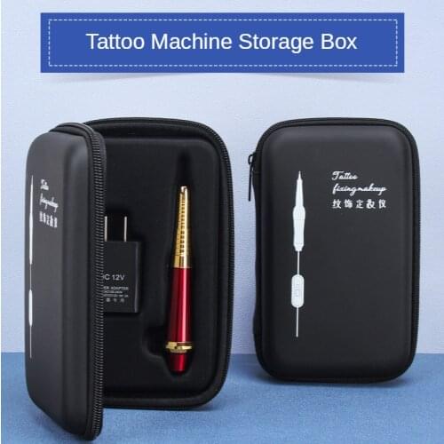 Tattoo Permanent Makeup Eyebrow Machine Organize Storage Box Zipper Bag Tattoo/Gun Carrying Case Tattoo Accessories Kit