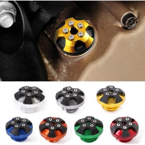 For Kawasaki Z800 Z1000 ZX-6R Motorcycle Universal DMV Modified CNC Oil Screw Oil Filter Cap