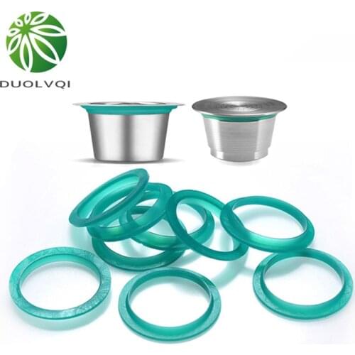 Coffee Capsule Sealing Ring Food Grade Silicone Replacement Ring Compatible For Nespresso Refillable Reusable Coffee Capsules