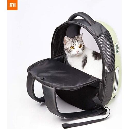 Xiaomi petkat fresh air cat bag go out portable space cabin cat supplies transparent and breathable pet backpack