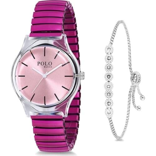 POLO Rucci Women Wrist watch And Bracelet Gift pl-1129B5