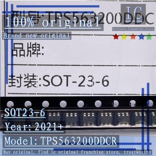 2021+100% Brand new original 5PCS-50PCS TPS563200DDCR TPS563200DDC Silkscreen 320 SOT23-6 switching regulator chip