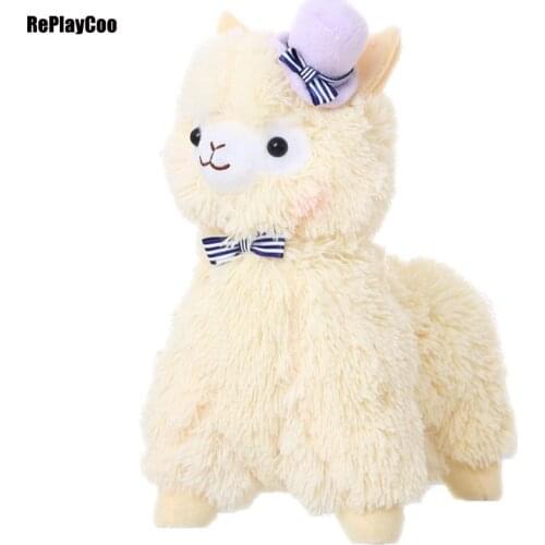 45cm/18'' Kawaii Alpaca Plush Toy Alpacasso Real Life Plush Stuffed Animal Soft Stuffed Kids Toys Alpacasso Gift For Children 23