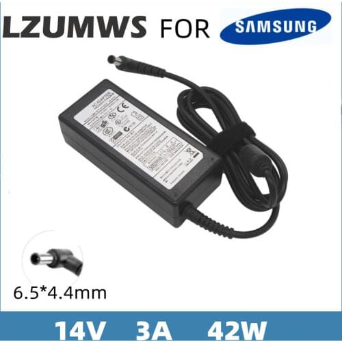 14V 3A 6.5x4.4mm Adapter For Samsung LCD Monitor BX2235 S23A300B S19A300B S20A300B S22A100N S19A100N S22A200B S22A300B