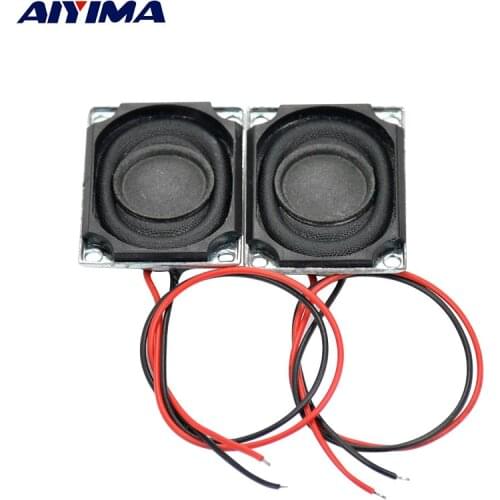 AIYIMA 2Pcs 27x20MM Mini Audio Portable Speakers 8 Ohm 1.5W Full Range Stereo Speaker Electronic Horn Enthusiast DIY Loudspeaker