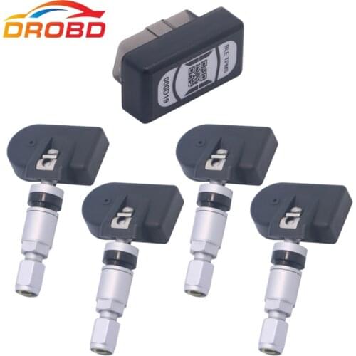 Smart Car TPMS VC601 Bluetooth 4.0 Power TPMS TirePressure Monitoring System with LCD Display and Phone App Monitoring 4 Sensors