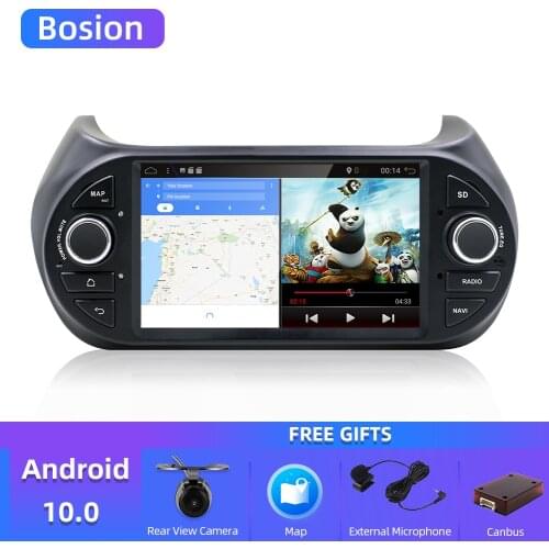 Android 10.0 Car DVD GPS Multimedia Player Car Stereo For FIAT Frorino Fiat Fiorino Citroen Nemo Peugeot Bipper 2008-2015 Audio