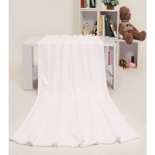 80*100cm 2014 New White Fleece Blanket Baby Blanket Flannel Fleece Free Shipping