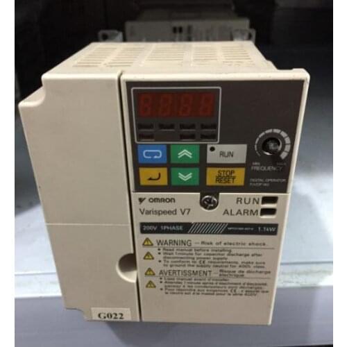 CIMR-V7AZB0P7 0.75KW 220V inverter , used in good condition . 80% appearance new , good working , free shipping