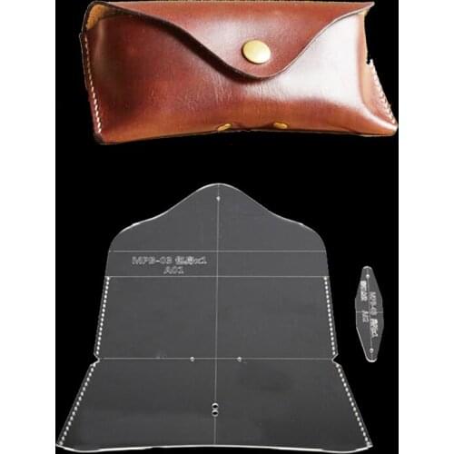 DIY Designer Leather Acrylic Plate Make Leather Handbag Bag Pattern Template Embossing Sewing Leathercraft Tool Sets