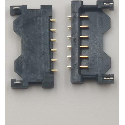 2Pcs Battery Flex Clip Contact Holder FPC Connector For Samsung Galaxy Tab 3 Tab3 P5200 P5201 P5210 P5220 P5221 On Board 6pin