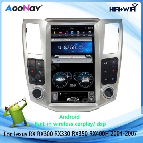 IPS Vertical Scree Android Stereo Car Radio For Lexus RX RX300 RX330 RX350 RX400H 2004-2007 GPS Navigation DVD Multimedia Player