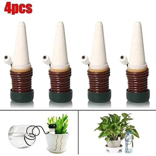 4Pcs Plant Drip Irrigation Automatic Self Watering System Garden Flower Pot Potted Drip Device Greenhouse Garden Supplies