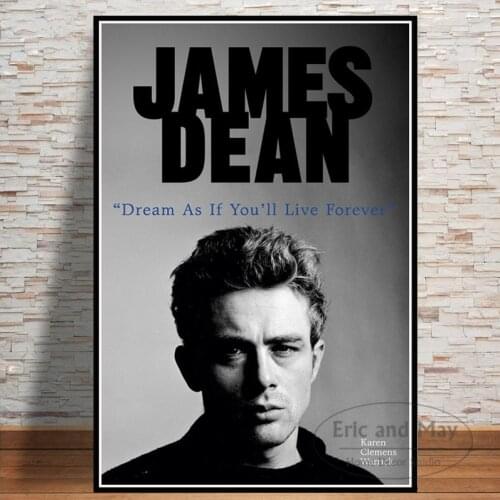 James Dean Movie Actor Art Posters And Prints Canvas Painting Wall Pictures For Living Room Vintage Decorative Home Decor Quadro