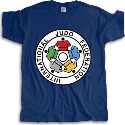 New arrived men t-shirt summer New IJF International Judo Federation Logo many color tops fashion unisex tees