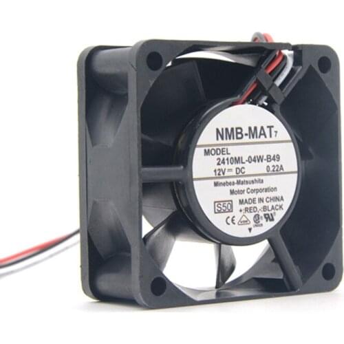 New and Original 2410ml-04w-B49 6025 6cm 12v 0.22A third line double ball bearing fan speed for For NMB 60 * 60 * 25 mm
