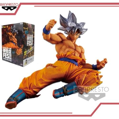 BANDAI Banpresto Original Dragon Ball FES Character Son Goku box-packed Garage Kit 20CM PVC Model Ornaments Children Toy Gifts