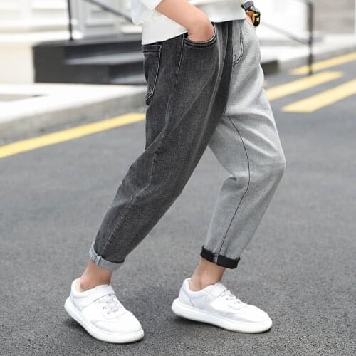 IENENS 5-11 Years Kids Boys Clothes Skinny Jeans Classic Pants Children Denim Clothing Long Bottoms Boy Girls Casual Trousers