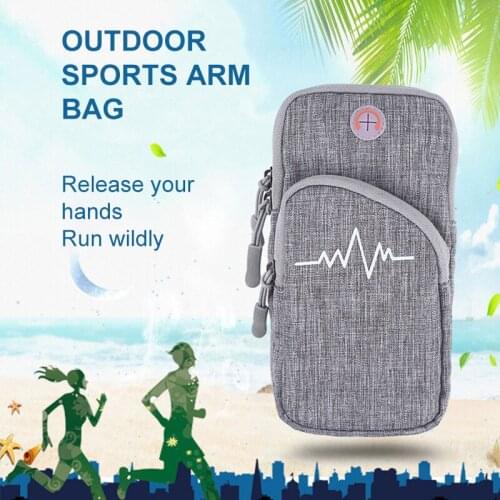 Outdoor Running Armband Wrist Hand Bag Universal Phone Holder Brassard de Sports Riding Hiking For 4-6 Inch Screen Mobile Phone