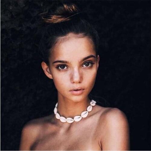 New Natural Seashell chain shell Women Choker Necklace Jewelry collana Bijoux Femme Joyas mujer collier coquillage