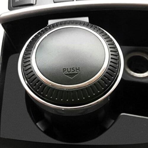 Car Soot Push Type Car Ashtray With Led Light Simple For Car Portable Smokeless And Ashtray U6X1