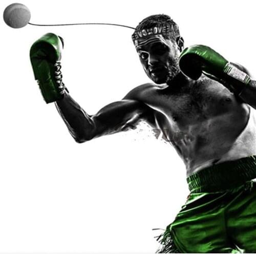 Unisex Boxing Training Headband Boxing Ball Portable Reflex Speed Exercise Tool Home Elastic Head-Wearing Fighting Reaction Ball