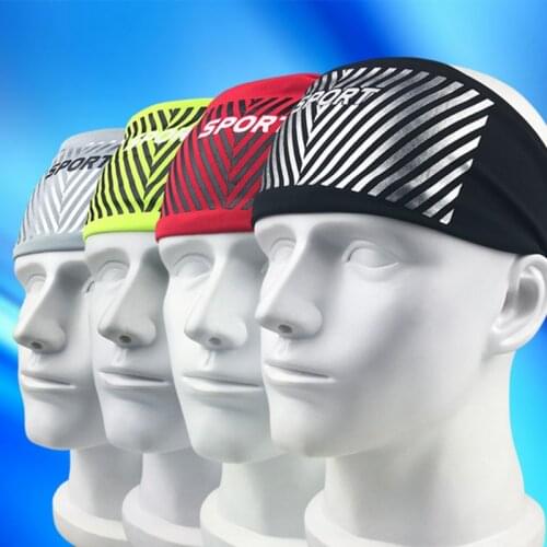 Sport Cycling Yoga Sweat Headband Men Sweatband Women Absorbent Running Tennis Basketball Hair Head Bands Sports Safety