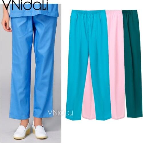 Operating room ICU work pants elastic waist doctor and nurse clothes supplies doctor pants nursing uniform bottoms scrubs pants