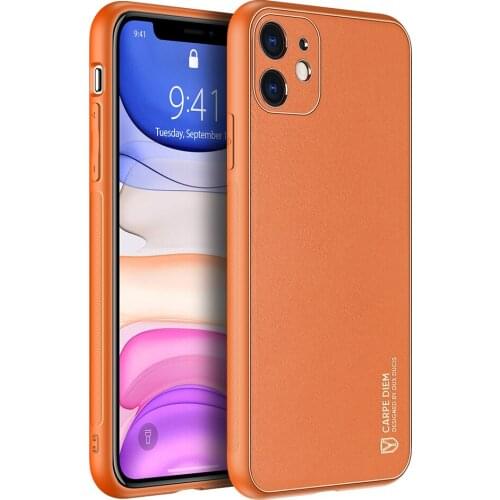 For iPhone 11 IOS 11 DUX DUCIS Yolo Series Luxury Back Case Protecting Case Support Wireless Charging Supper PU+PC+TPU