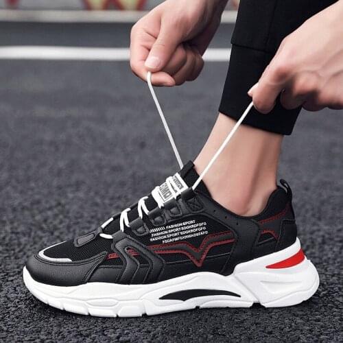 Mesh Men Shoes Breathable Mens Sneakers Lace-up Lightweight Walking Man Sport Shoes Men Trend Casual Board Shoes Men