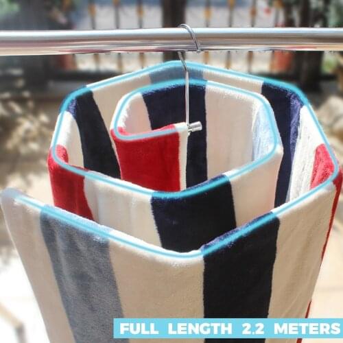 Windowsill Drying Rack Spiral Shaped Hanger Rotating Storage Rack Quilt Blanket Rack Home Outdoor Indoor Balcony Hanger