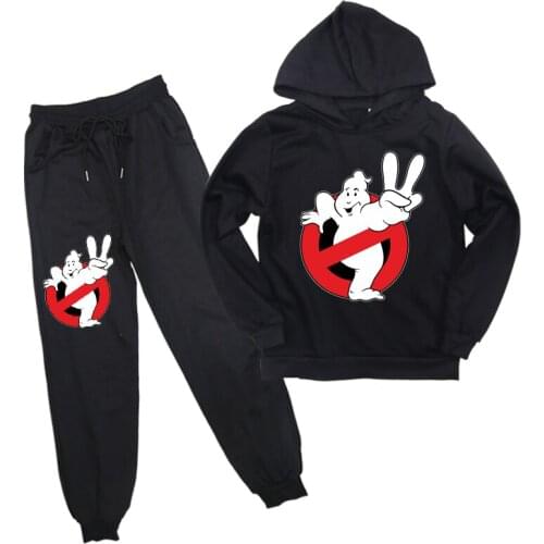 Ghost Buster Sweatshirt Pants Suit Hoodie Casual Boys Girls Cotton Hoodies Kids Tops Pullover Sportswear Tops for Children