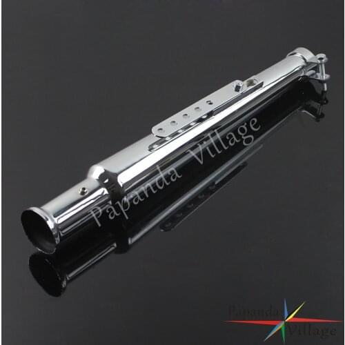 Universal Chrome Motorcycle Vintage Muffler Silencer Slip-On Exhaust Pipe For Harley Chopper Bobber Triumph Cafe Racer