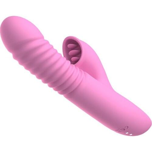 Telescopi Heating Magic Wand AV Vibrator Sex Toys for Woman Clitoris Stimulator Sex Shop Adults G Spot Vibrating Tongue Dildo