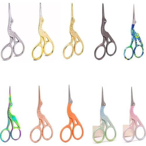 Vintage Sewing Needlework Scissors Tools Accessories Cross Stitch Retro Embroidery Sewing Stainless Craft Steel Tailor Scissor