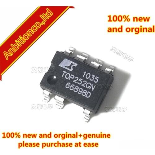 10pcs 100% new and orginal TOP252GN Enhanced EcoSmart, Integrated Off-Line Switcher with Advanced Feature Set and Exten in stock