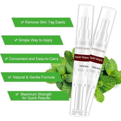 10pcs 3ml Liquid Wart Tag Dark Mole Spot Remover Painless Mole Removal Pen Skin Tag Remover Dropshipping