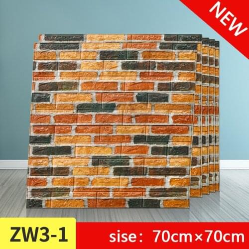 3D Wallpapers Stickers Retro Brick for Living Room Bedroom DIY wall Decor Self adhesive Waterproof Wall Covering Wallpaper