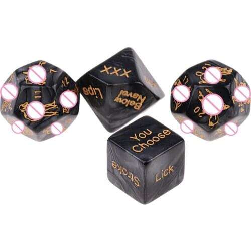 4Piece Adult Sex Game Aid Dice Sex Position Dies for Couple Bedroom Foreplay