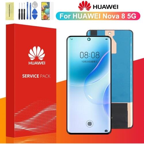 6.57" Original For Huawei Nova 8 5G LCD Touch Screen Digitizer Assembly For Huawei Nova 8 5g ANG-AN00 display touch panel glass