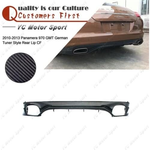 Car Accessories Carbon Fiber GMT Style Rear Lip Fit For 2010-2013 Panamera 970 GMT Rear Bumper Diffuser Lip
