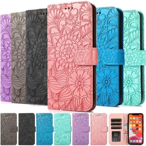 Wallet Case Cover for Samsung Galaxy A02S A10 M10 A10S A11 A12 A20 A20E A20S A21 A21S A22 A30 A31 Magnetic Kickstand Flip Flower