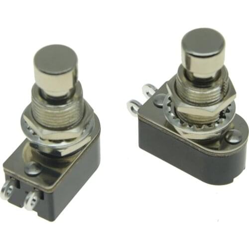 Dopro 2pcs/5pcs OFF(ON) SPST 2-Pin Momentary Soft Touch Push Button Electric Guitar Effect Pedal Switch Foot Switch