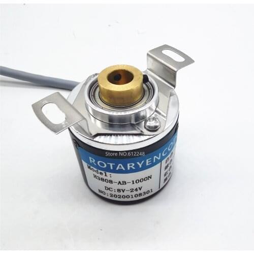 New Original Rotary Encoder 1000 Pulse AB Phase NPN PNPIndustrial Hollow Shaft Encoder 100 200 360 400 620 700 Pulse