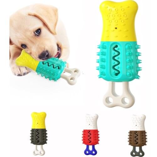 Dog Toys Aggressive Chewers Pet Dog Teething Stick Chews Cools Down Frozen Dog ToyToothbrush For Pet Training and Cleaning Teeth