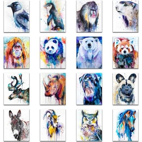 5D Diamond mosaic Animal bird penguin panda Full Square Diamond painting Cross stitch bear deer Diamond embroidery dog owl horse