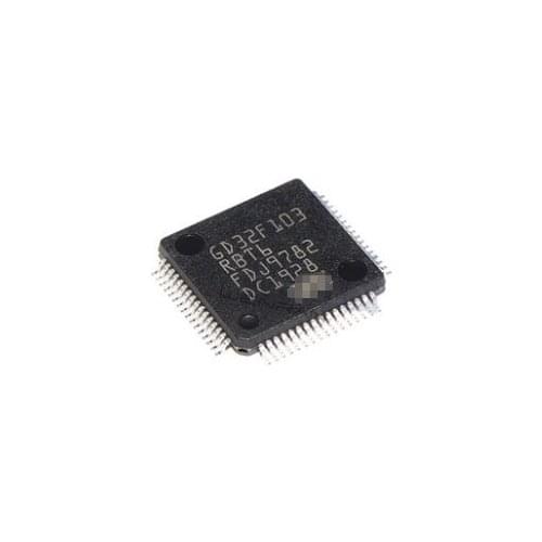 Qixinruite 10 Uds Microcontrolador con chip IC GD32F103RBT6 GD32F103RB GD32F103 LQFP64, nuevo original, new 100