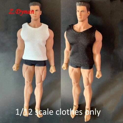 1:12 Scale Male Clothes Vest for 6 Inches TBL Action Figures Accessory