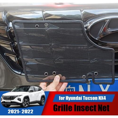New car front grille water tank stainless steel mesh insect screen invisible protection for Hyundai Tucson NX4 2021 2022